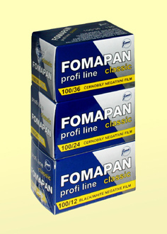 FOMAPAN set 1x100/36 + 1x100/24 + 1x100/12